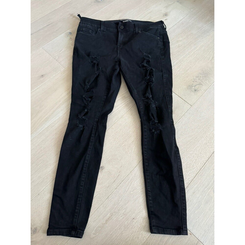 Torrid Jeans 14R Bombshell Skinny Premium Stretch High Rise Distressed